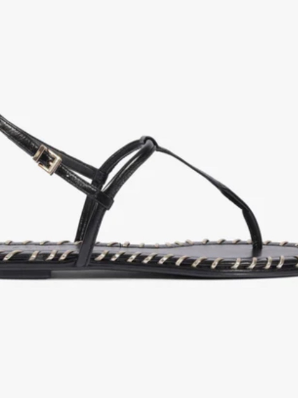 SCHUTZ ELSHA SEWING LEATHER SANDAL 7.5 - Picture 2 of 11